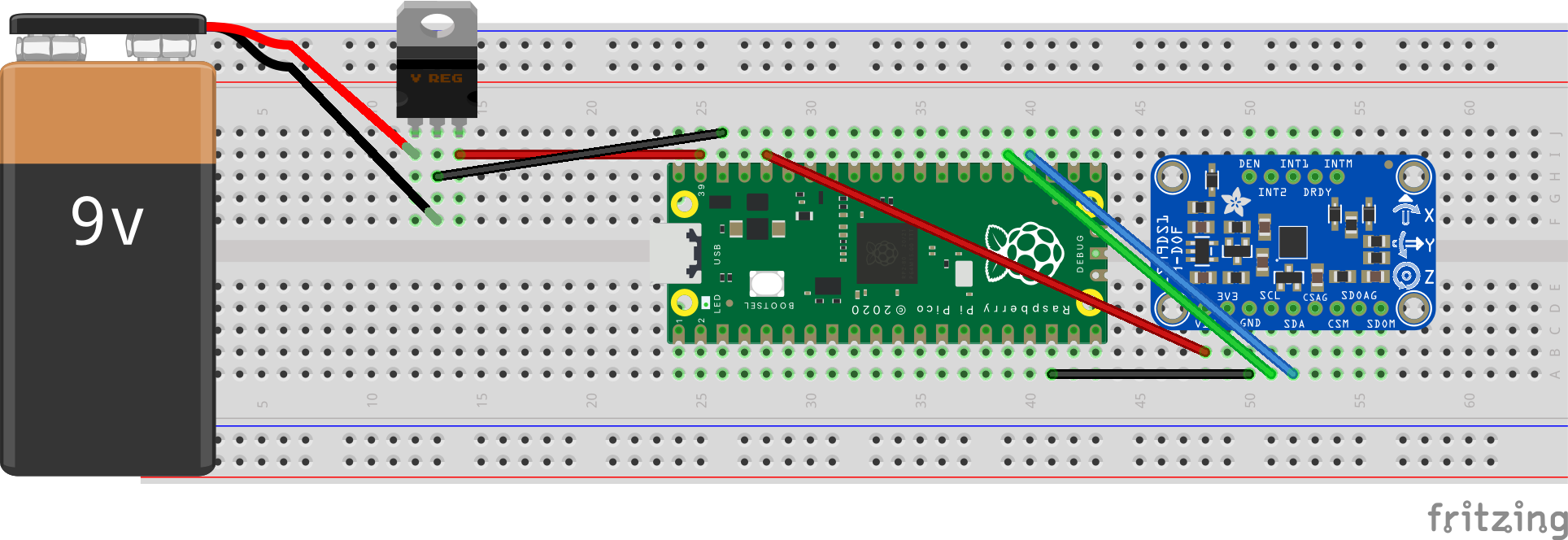 battery powered circuit diagram