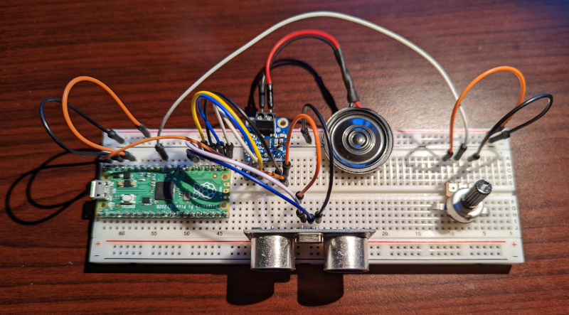 a photo of a completed breadboard