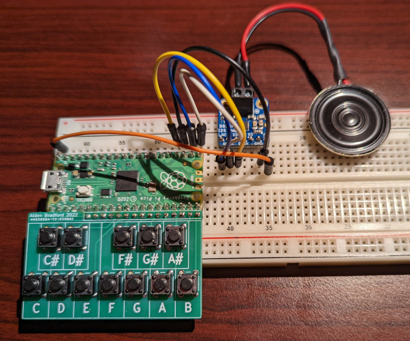 a picture showing how to connect the keypad module